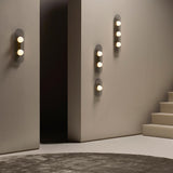 Modulo Modern Modular Glass LED Wall Sconce in Gold and Smoke Grey Finish