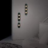 Modulo Modern Modular Glass LED Wall Sconce in Gold and Smoke Grey Finish