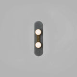 Modulo Modern Modular Glass LED Wall Sconce in Gold and Smoke Grey Finish