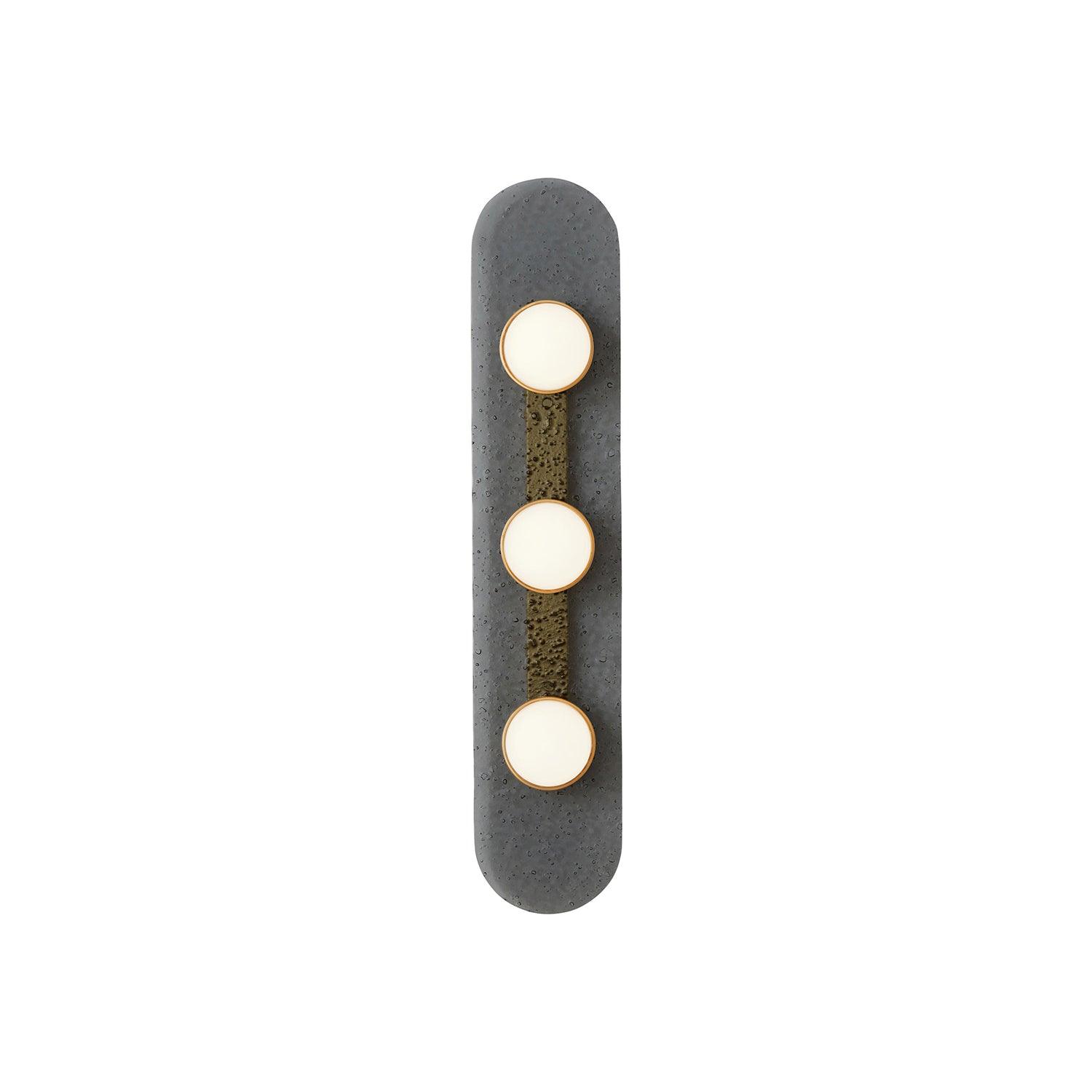 Modulo Modern Modular Glass LED Wall Sconce in Gold and Smoke Grey Finish