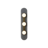 Modulo Modern Modular Glass LED Wall Sconce in Gold and Smoke Grey Finish