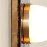 Modulo Modern Modular Glass LED Wall Sconce in Gold and Smoke Grey Finish