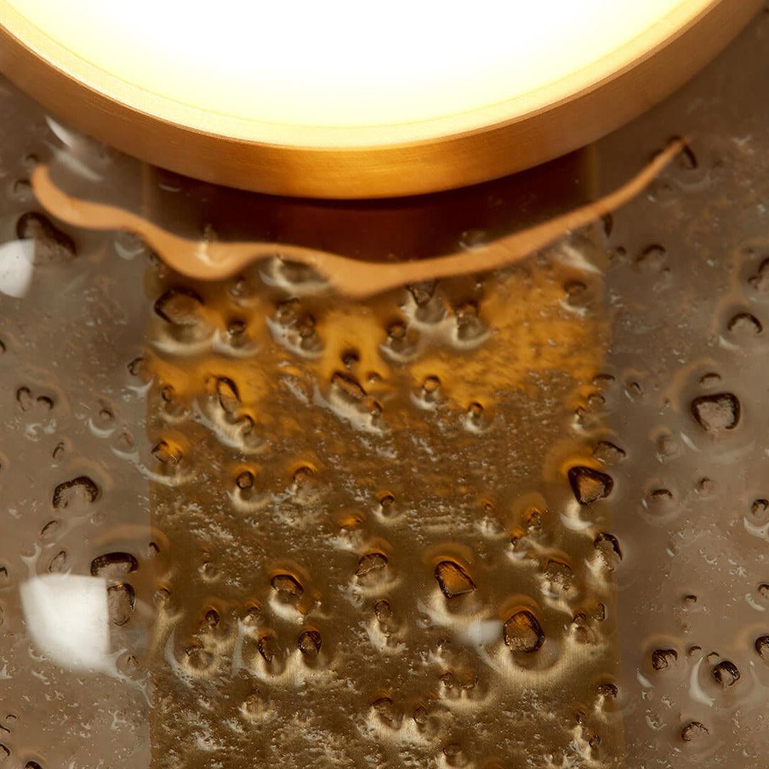 Modulo Modern Modular Glass LED Wall Sconce in Gold and Smoke Grey Finish