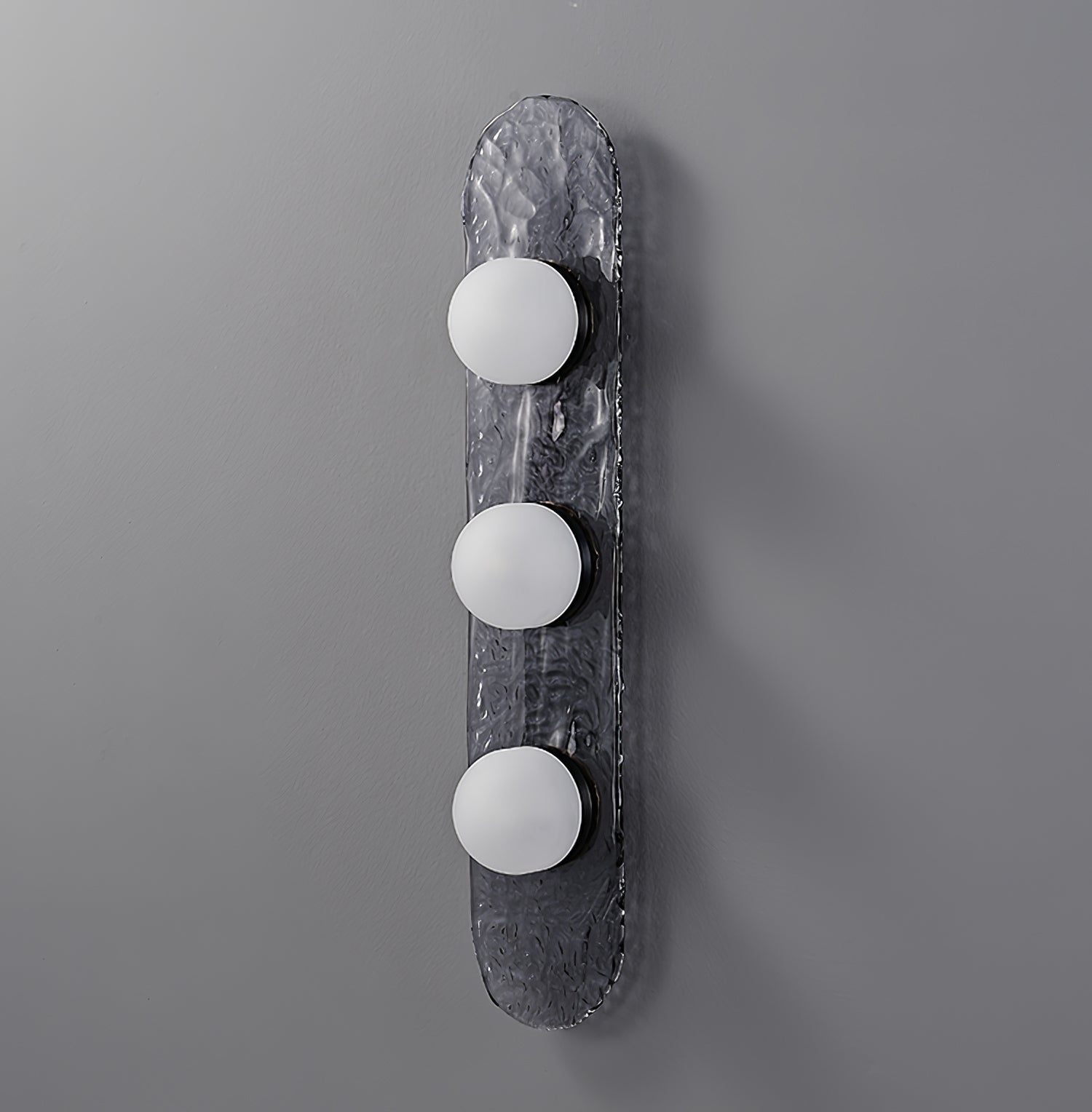 Modulo Modern Modular Glass LED Wall Sconce in Gold and Smoke Grey Finish