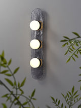Modulo Modern Modular Glass LED Wall Sconce in Gold and Smoke Grey Finish