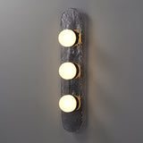 Modulo Modern Modular Glass LED Wall Sconce in Gold and Smoke Grey Finish