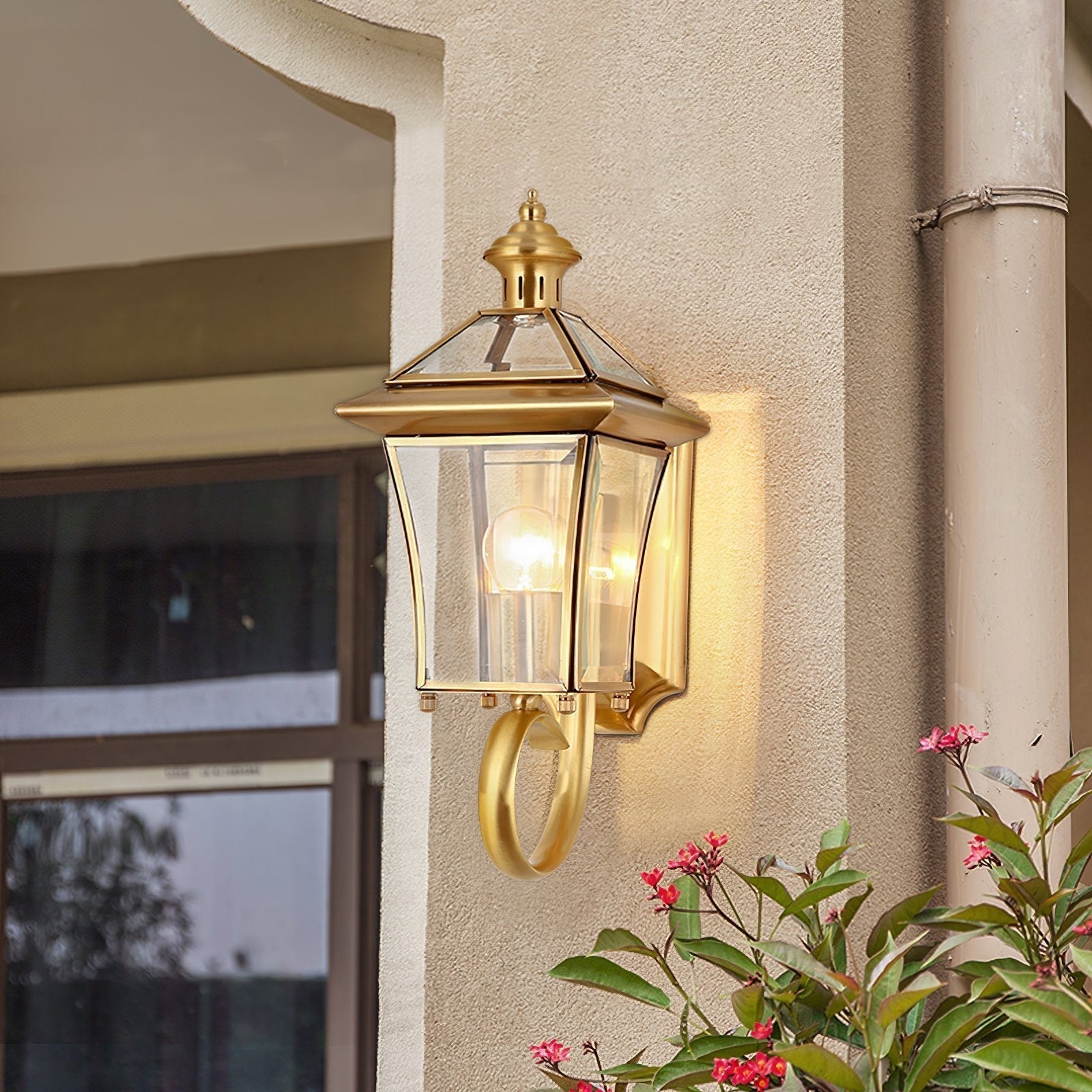 monterey-brass-outdoor-wall-sconce-with-glass-shade-for-exterior-porch-lighting