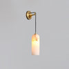 Monty Modern Alabaster Stone Wall Sconce Brass Indoor Light for Foyer and Kitchen