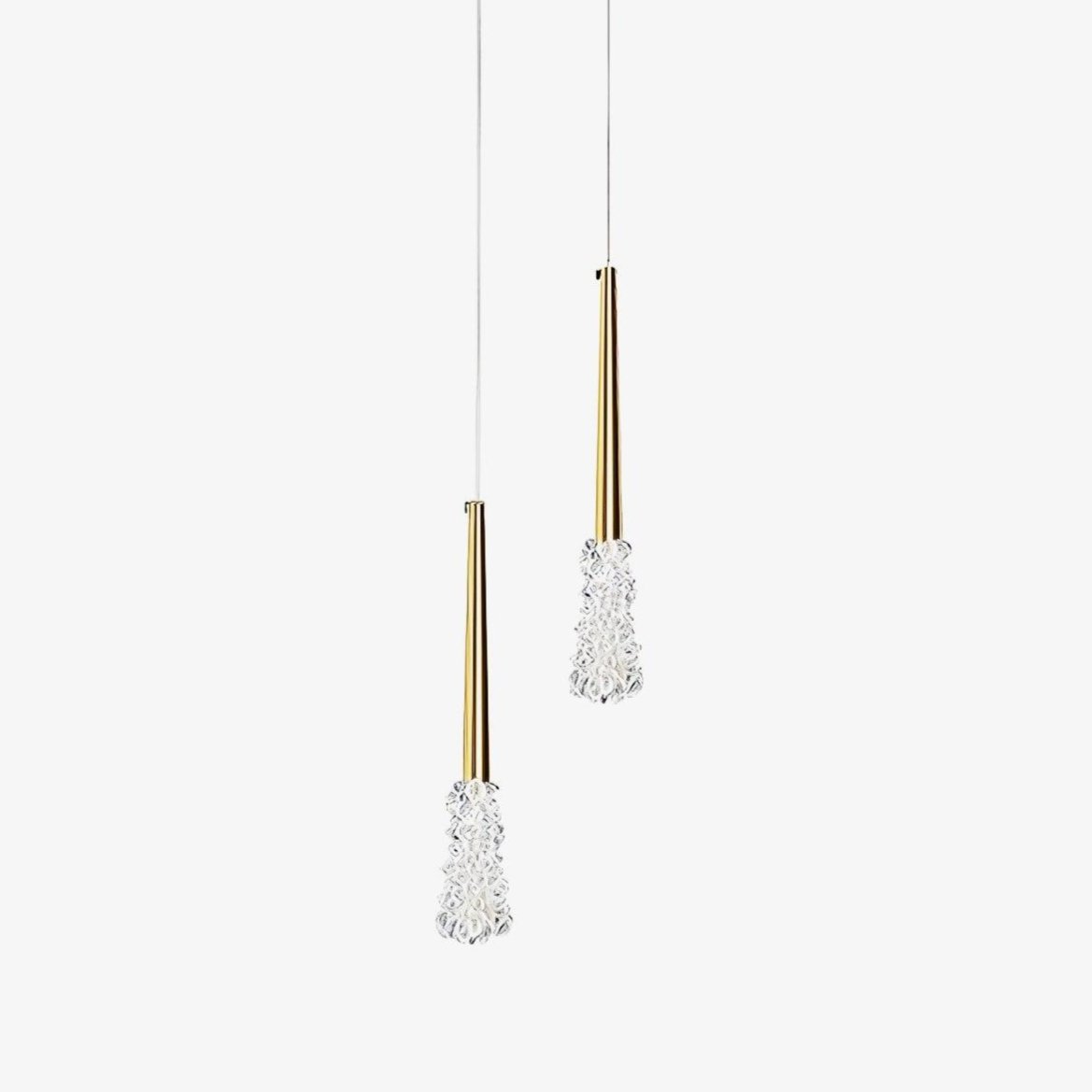 Mozzi Crystal Cylinder Pendant Light Luxury Gold Hanging Lamp for Modern Interiors