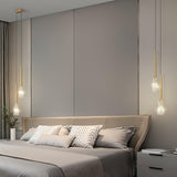 Mozzi Crystal Cylinder Pendant Light Luxury Gold Hanging Lamp for Modern Interiors