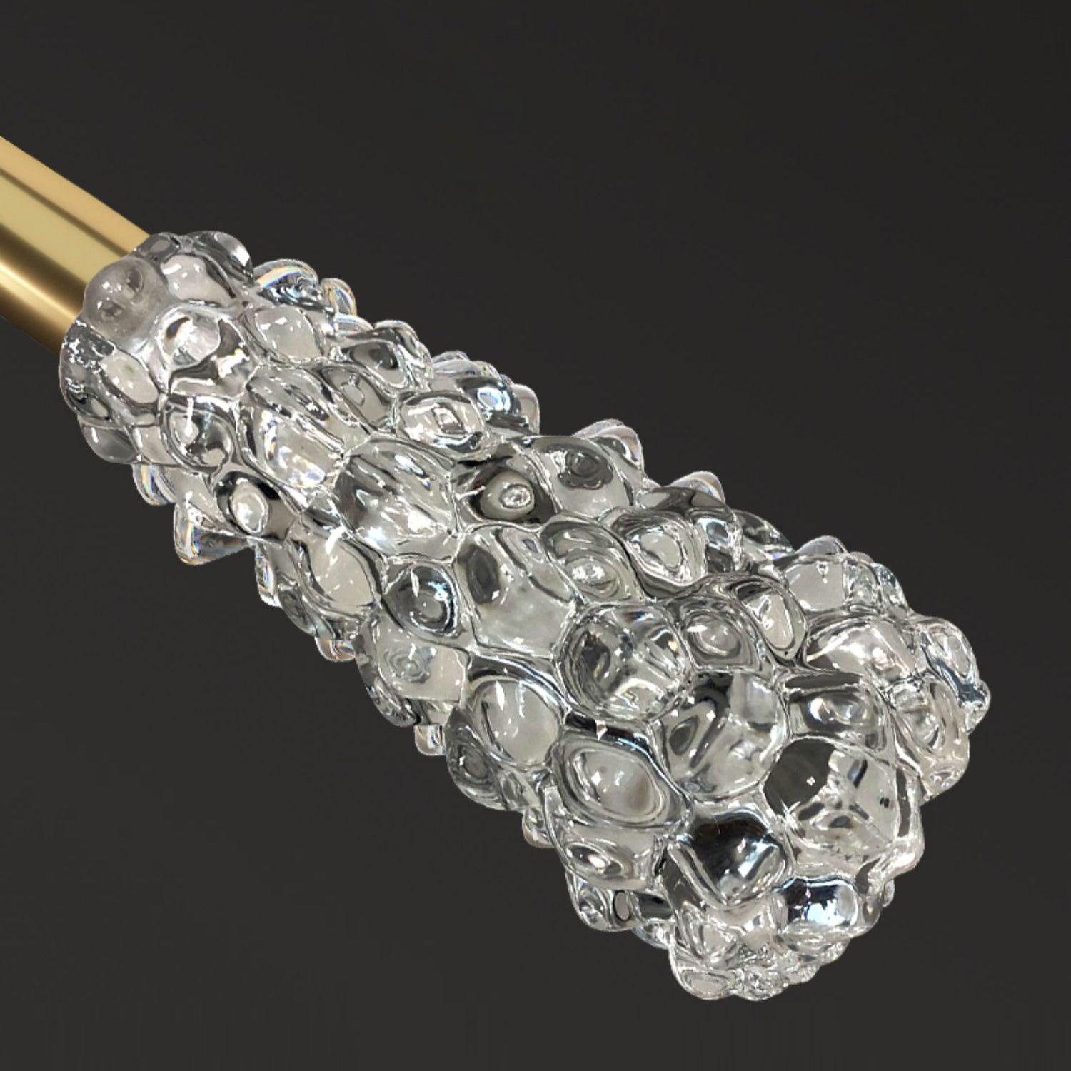 Mozzi Crystal Cylinder Pendant Light Luxury Gold Hanging Lamp for Modern Interiors