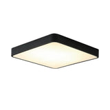 Minimalist Square LED Flush Mount Ceiling Light Modern PVC Metal Fixture for Bedrooms