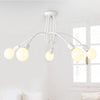 Industrial 5 Light Twisted Metal Frame Chandelier Vintage Retro Pendant Ceiling Light