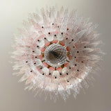murano-glass-palmette-pink-transparent-chandelier-elegant-modern-hanging-light-fixture