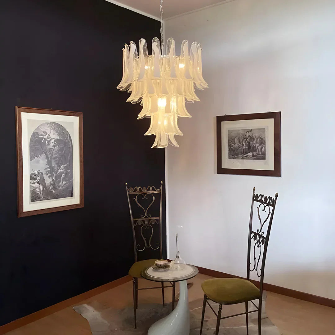 murano-glass-petals-chandelier-vintage-transparent-pendant-light-for-dining-room