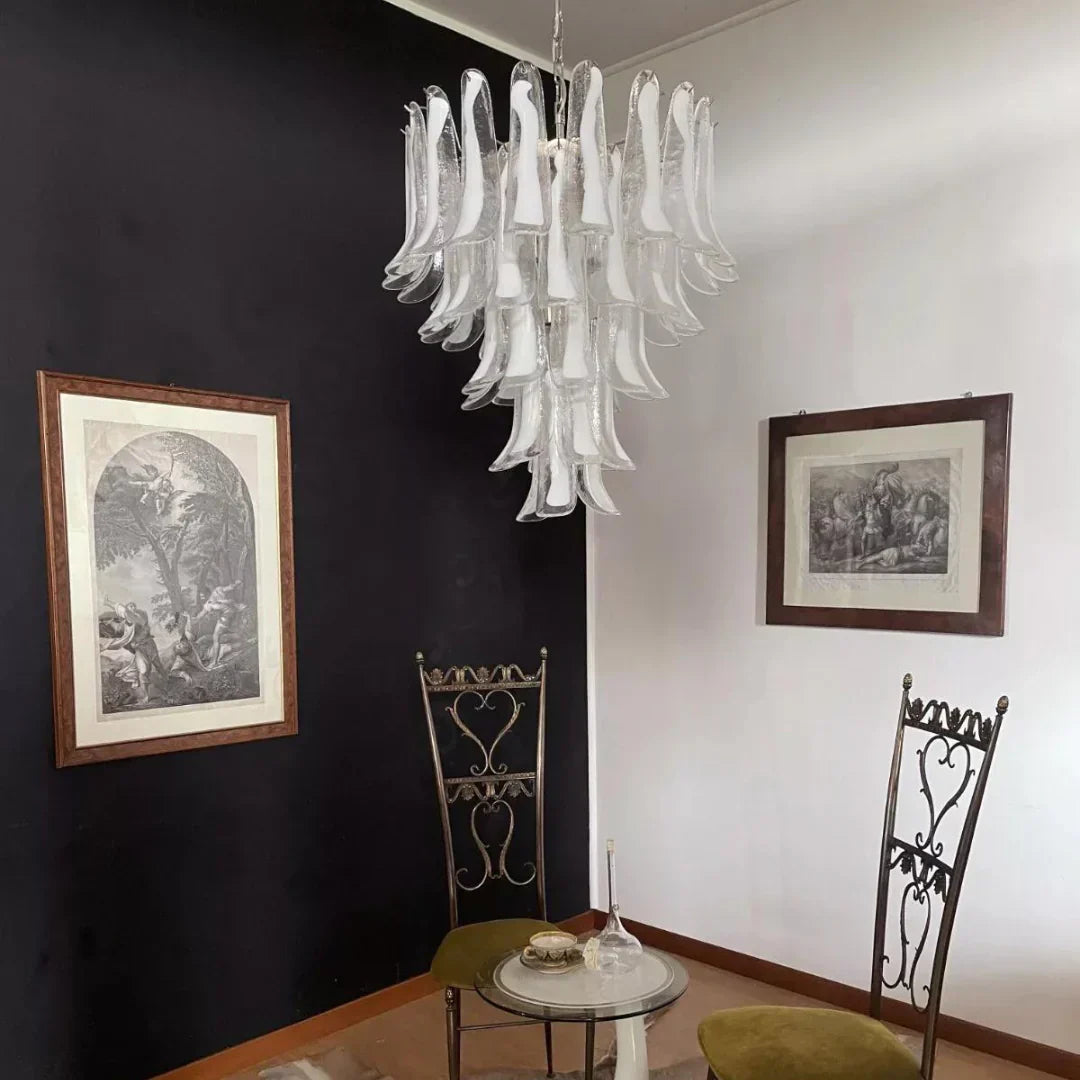 murano-glass-petals-chandelier-vintage-transparent-pendant-light-for-dining-room