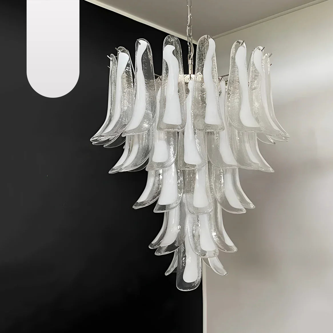 murano-glass-petals-chandelier-vintage-transparent-pendant-light-for-dining-room