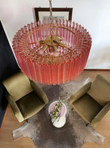 murano-glass-quadriedri-pink-prism-chandelier-luxury-pendant-light-fixture