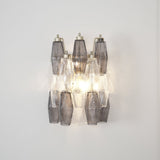 Murano Rhombus Glass Wall Sconce Luxury Handblown Tiered Glass Indoor Light