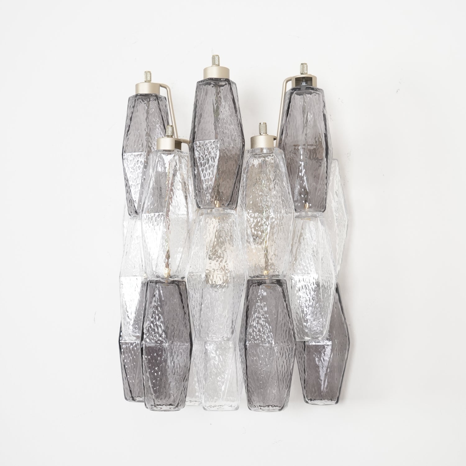Murano Rhombus Glass Wall Sconce Luxury Handblown Tiered Glass Indoor Light
