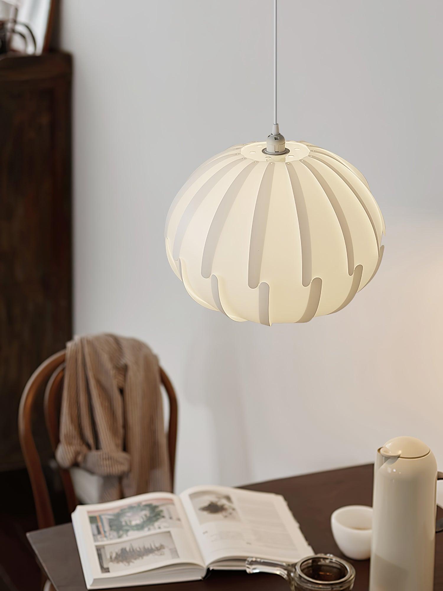 Murano Style Artistic White Drop Pendant Light for Modern Interior Lighting