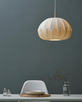 Murano Style Artistic White Drop Pendant Light for Modern Interior Lighting