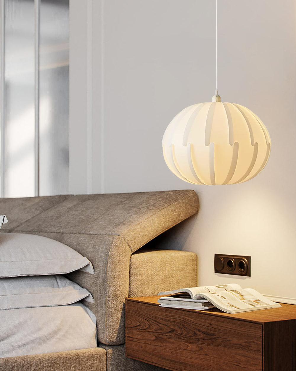 Murano Style Artistic White Drop Pendant Light for Modern Interior Lighting