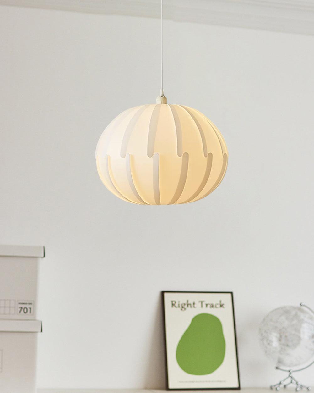 Murano Style Artistic White Drop Pendant Light for Modern Interior Lighting