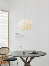 Murano Style Artistic White Drop Pendant Light for Modern Interior Lighting