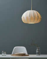 Murano Style Artistic White Drop Pendant Light for Modern Interior Lighting