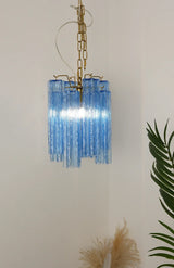 murano-style-blue-glass-tube-pendant-chandelier-with-polished-metal-accents