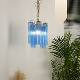 murano-style-blue-glass-tube-pendant-chandelier-with-polished-metal-accents