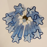 murano-style-blue-glass-tube-pendant-chandelier-with-polished-metal-accents