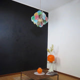 murano-style-multicolored-iridescent-alabaster-glass-disc-chandelier-with-metal-frame