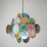 murano-style-multicolored-iridescent-alabaster-glass-disc-chandelier-with-metal-frame