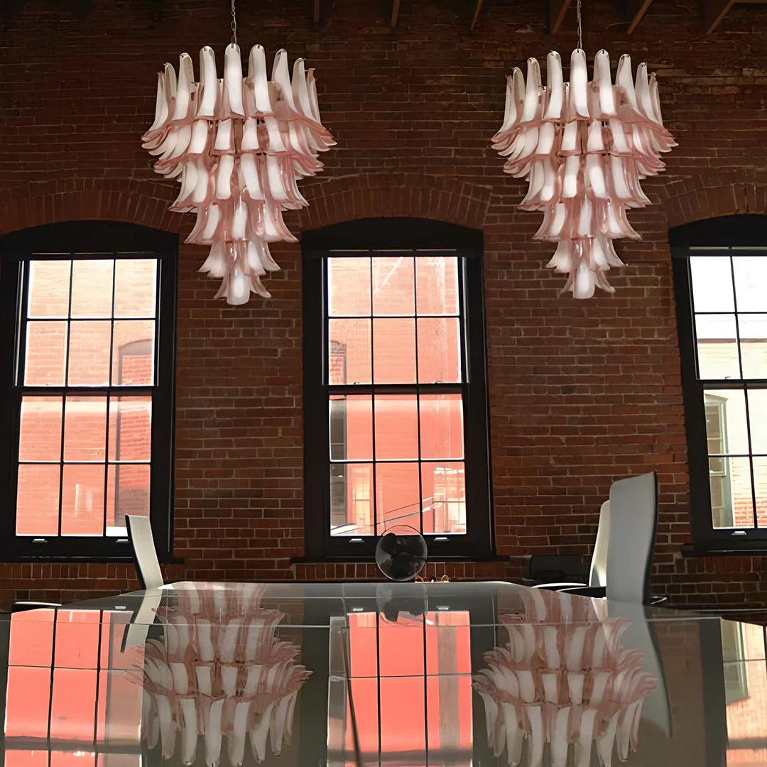 murano-style-pink-glass-petal-chandelier-luxury-living-room-pendant-lighting
