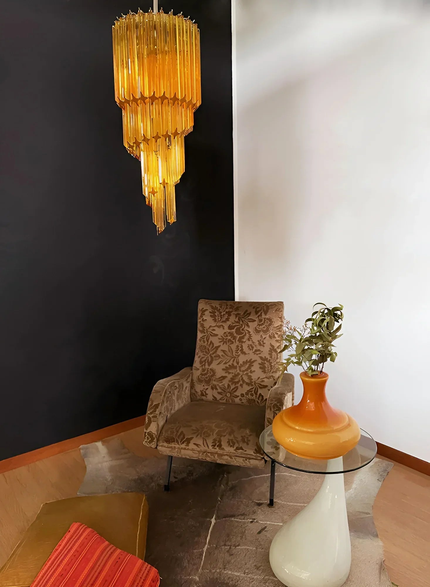murano-style-spiral-amber-glass-prism-pendant-chandelier-for-entryway-and-living-room
