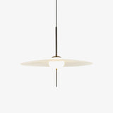 Nara Modern Glass Disk Pendant Light with Satin Finish LED Ceiling Hanging Lamp
