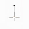 Nara Modern Glass Disk Pendant Light with Satin Finish LED Ceiling Hanging Lamp