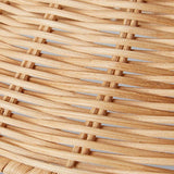 Natural Bamboo Bell Shaped Pendant Light Woven Farmhouse Ceiling Lamp Burlywood
