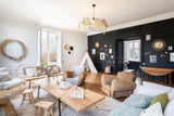 Natural Bamboo Screen Cannage Rattan Chandelier Retro Industrial Suspension Light