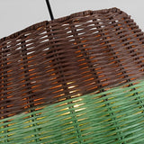 Natural Handmade Rattan Pendant Light Industrial Woven Chandelier for Kitchen and Dining Room