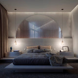Natural White Marble Raindrop LED Pendant Light for Modern Luxury Interior Lighting Decor