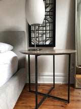 Mid Century Modern Nelson Inspired Accent Table Lamp with White Polymer Shade