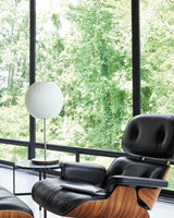 Mid Century Modern Nelson Inspired Accent Table Lamp with White Polymer Shade