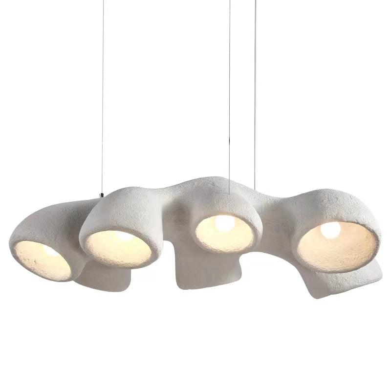Newborn Modern Organic Sculpture Pendant Light Casual White Ceiling Fixture