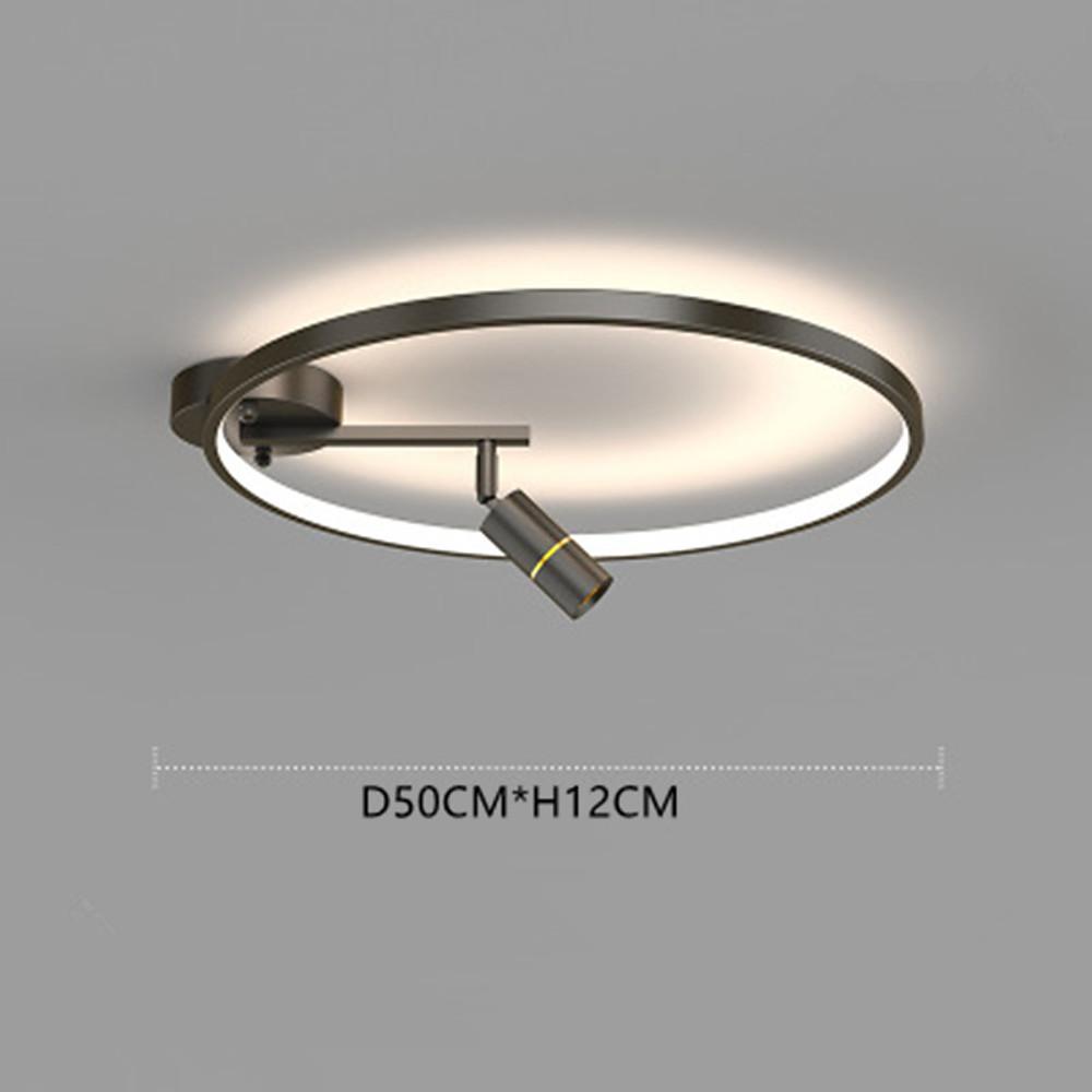 Modern Round LED Dimmable Flush Mount Ceiling Light Aluminum Circle Spotlight for Bedroom