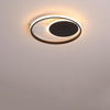 Modern Dual Circle LED Flush Mount Ceiling Light for Bedroom and Living Room 16 Inch 30W