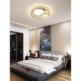Modern 3 Ring LED Ceiling Lamp Minimalist Acrylic Flush Mount Lighting for Living Room
