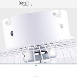 Modern 20 Inch Low Profile Bladeless Ceiling Fan with Dimmable LED Light and Remote Control